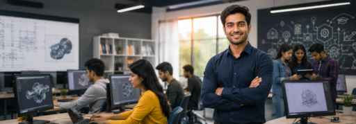 Students learning technical skills in a modern training center, highlighting the growing demand for technical education franchises and career-focused training programs.