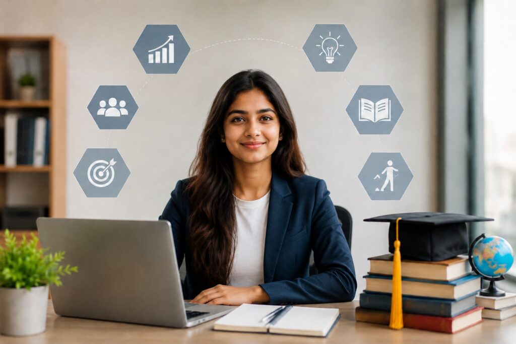 Entrepreneurs exploring opportunities in the education franchise industry with a focus on business growth and skill development.